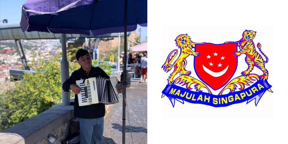 Musician From Georgia Surprises S'porean Tourists by Playing 'Majulah Singapura' for Them