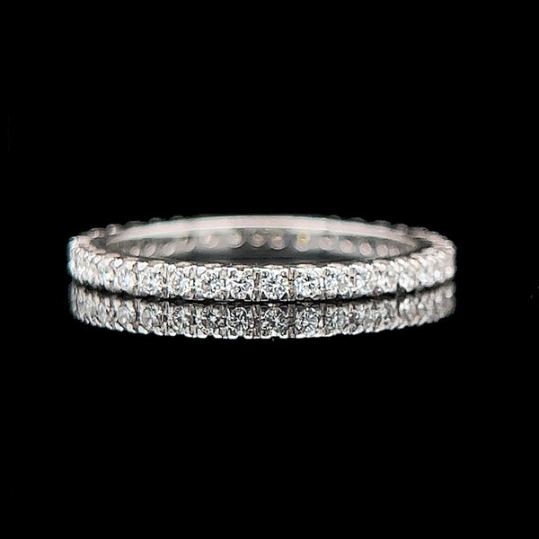 Vintage, Wedding Ring, Wedding Band, Anniversary Band, Anniversary Ring, Diamond, 18K White Gold