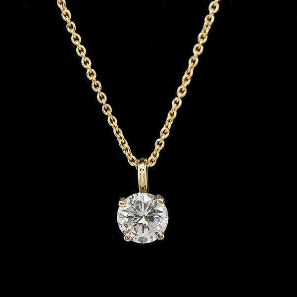 .75ct. Diamond Estate Necklace Yellow Gold - J40149